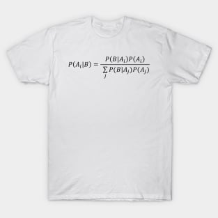 Bayes Theorem Of Probability Theory - Extended Form T-Shirt